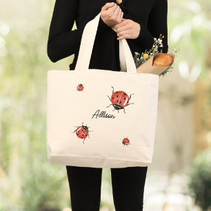 Bolsa Tote Grande Cute Ladybug