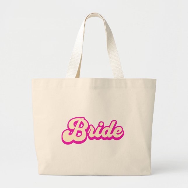 Bolsa Tote Grande Cute Pink Bride tote bag (Frente)