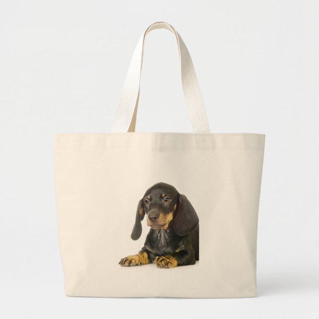 Bolsa Tote Grande Dachshund (Frente)