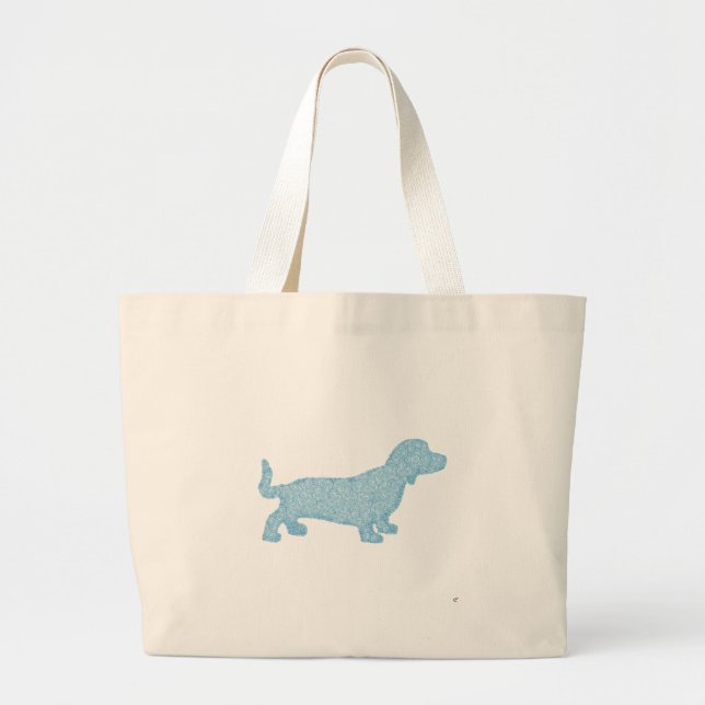Bolsa Tote Grande Dachshund (Frente)