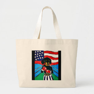 Bolsa Tote Grande Dachshund Boxer