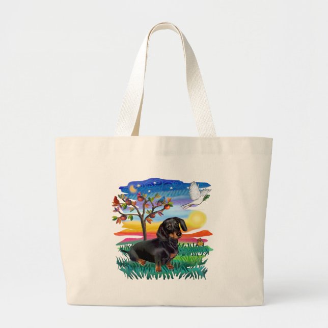 Bolsa Tote Grande Dachshund (BT) - Brilho do Sol (Frente)