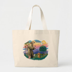 Bolsa Tote Grande Dachshund (cabo de cabelos longos)