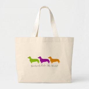 Bolsa Tote Grande Dachshund - design astuto original de Doxie