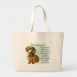 Bolsa Tote Grande Dachshund Gifts