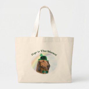Bolsa Tote Grande Dachshund Top of the Morn'; Rua Dachshund. Patrick
