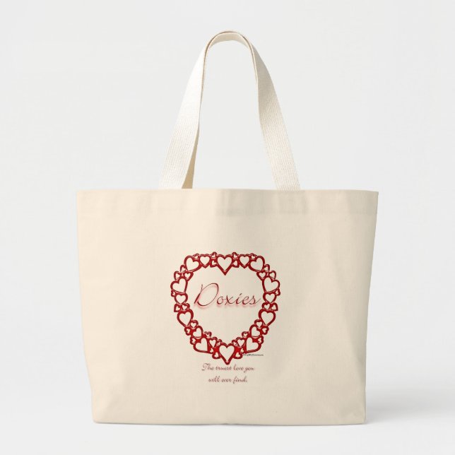 Bolsa Tote Grande Dachshund True Love (Frente)