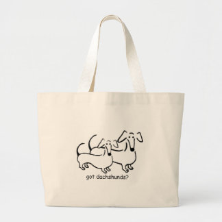 Bolsa Tote Grande dachshunds obtidos? Sacola