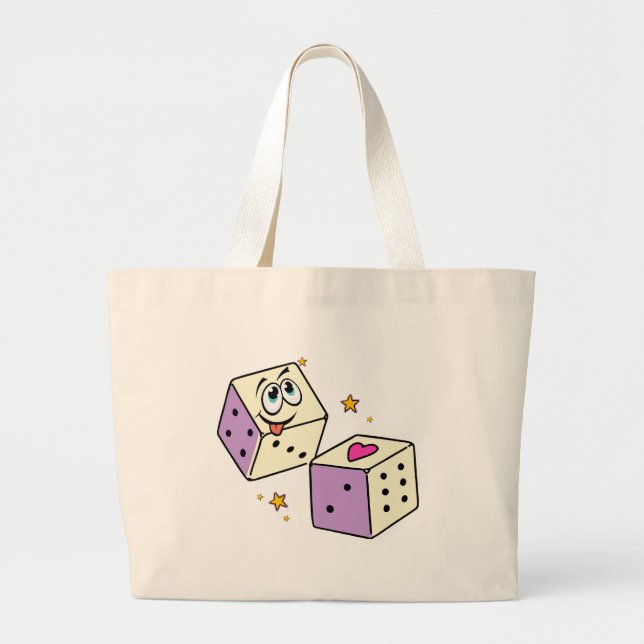 Bolsa Tote Grande Dados da Sorte (Frente)