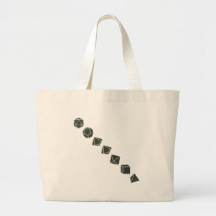 Bolsa Tote Grande Dados diagonais (escuros)