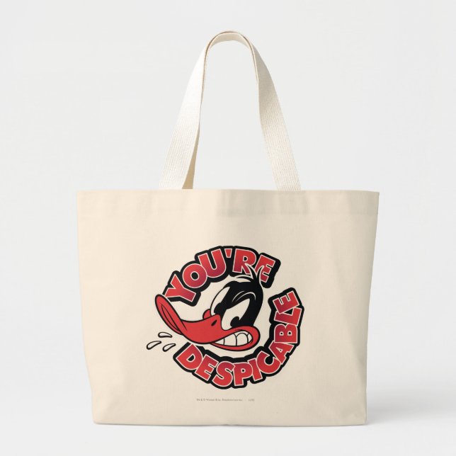 Bolsa Tote Grande DAFFY DUCK™ - Você é desprezível (Frente)