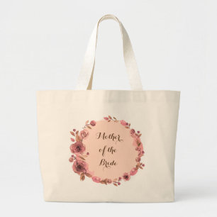 Bolsa Tote Grande Dama de honra Noiva Mãe Noivo Menina das flores