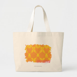 Bolsa Tote Grande Damasco 4 laranja-amarelos