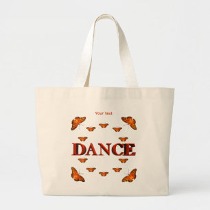 Bolsa Tote Grande Dança com design de borboletas
