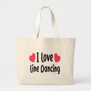 Bolsa Tote Grande Dança em Linha Dança Country Western Line Dancing