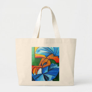 Bolsa Tote Grande Dança no azul 2008
