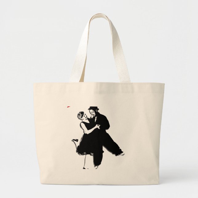 Bolsa Tote Grande Dança NT do balanço (Frente)