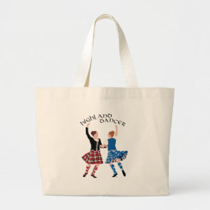 Bolsa Tote Grande Dança Reeling das Terras Altas Escocesas