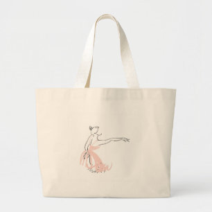 Bolsa Tote Grande Dançarina de balé Ballerina