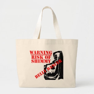 Bolsa Tote Grande Dançarino de barriga - risco de Shimmy - o grande