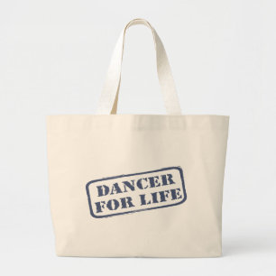Bolsa Tote Grande Dançarino para da vida a dança da dança do