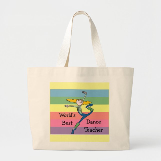 Bolsa Tote Grande Dance de dom professor (Frente)