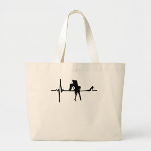 Bolsa Tote Grande Dance Heart Beat com Stiletto Ela