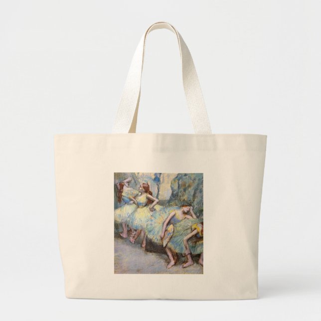 Bolsa Tote Grande Dancer Art Dancers, Balé Degas, pintura (Frente)