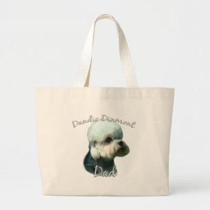 Bolsa Tote Grande Dandie Dinmont Terrier Pai 2