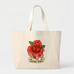Bolsa Tote Grande Dando a esperança