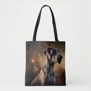 Bolsa Tote Grande Danês Assustador de Halloween