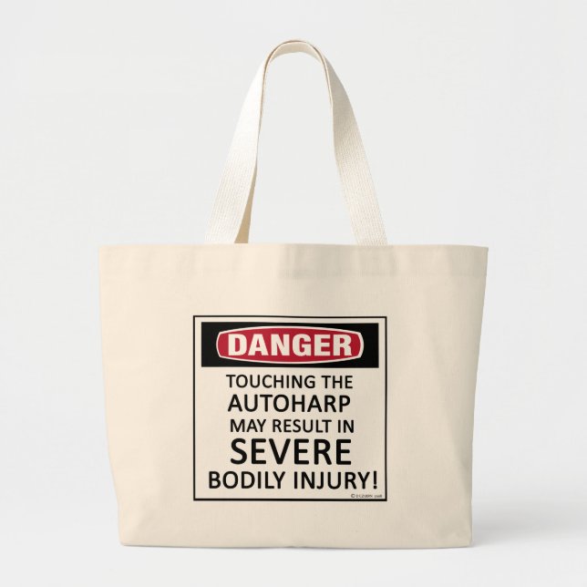 Bolsa Tote Grande Danger Autoharp (Frente)