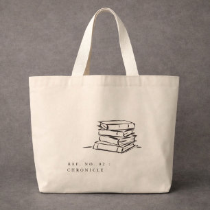 Bolsa Tote Grande Dark Academia – Arte de Livros Presente para Int