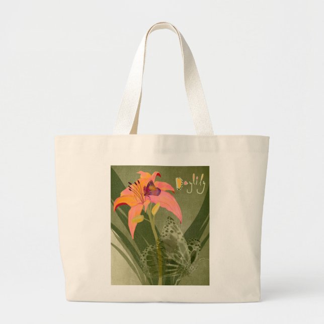 Bolsa Tote Grande Daylily Tote Bag (Frente)