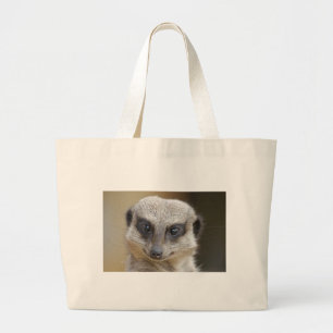 Bolsa Tote Grande De Meerkat fim acima