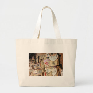 Bolsa Tote Grande Dedicações de Madeira de Shrine Japonesa