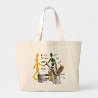 BOLSA TOTE GRANDE "DEIXE E.U. FAZER A ARTE "