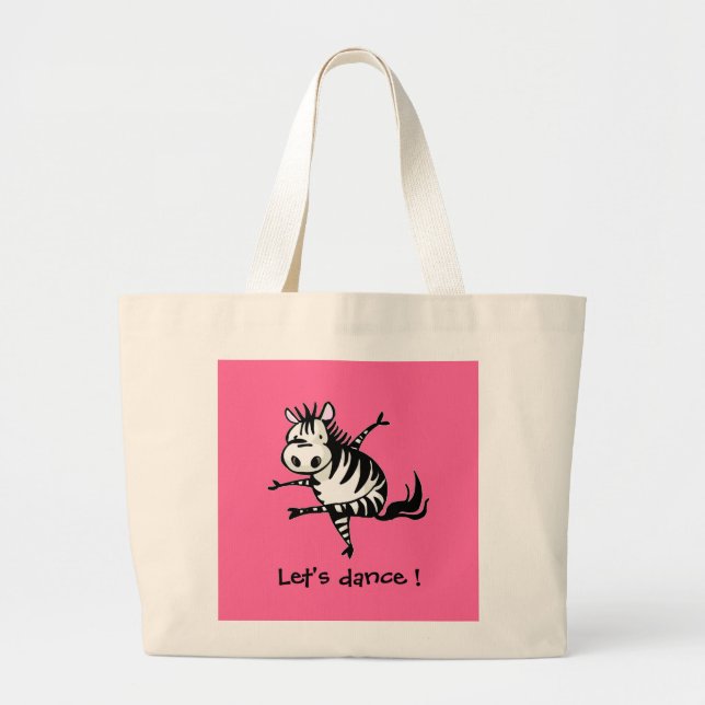 Bolsa Tote Grande Deixe-nos dançar! (Frente)