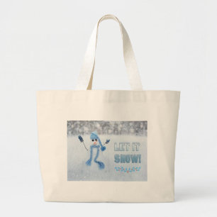 Bolsa Tote Grande Deixe-o nevar