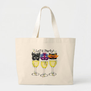 BOLSA TOTE GRANDE DEIXE O PARTIDO DOS E.U.! CARNAVAL OU VIDRO DE