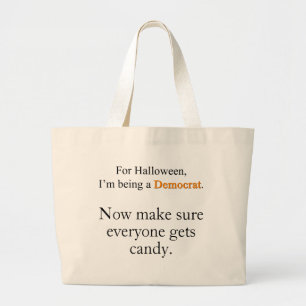 Bolsa Tote Grande Democrata Costume Tote Bag