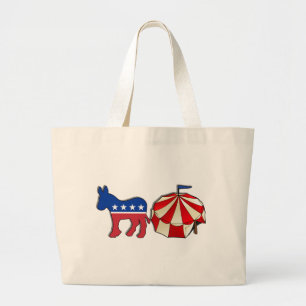 Bolsa Tote Grande Democrata Donkey Circus