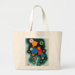 Bolsa Tote Grande Dependido óleo de Abstrato Impulso na Canvas Kandi