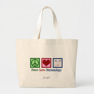 Bolsa Tote Grande Dermatologia do Amor pela Paz