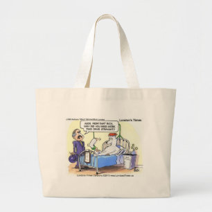 Bolsa Tote Grande Desculpa Para Faltar Ao Trabalho Camisetas Engraça