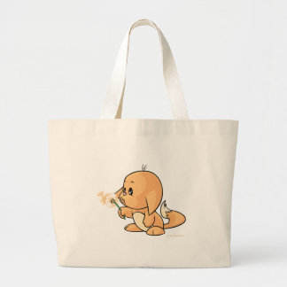 Bolsa Tote Grande Desejando Kacheek alaranjado
