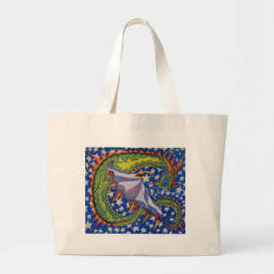 Bolsa Tote Grande Desenho nas Estrelas