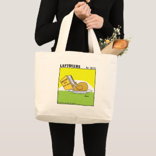 Bolsa Tote Grande Desenhos animados engraçados de Laftovers da acç