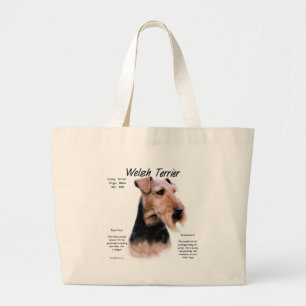 Bolsa Tote Grande Design da história de galês Terrier