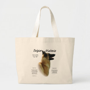 Bolsa Tote Grande Design da história de Malinois do belga